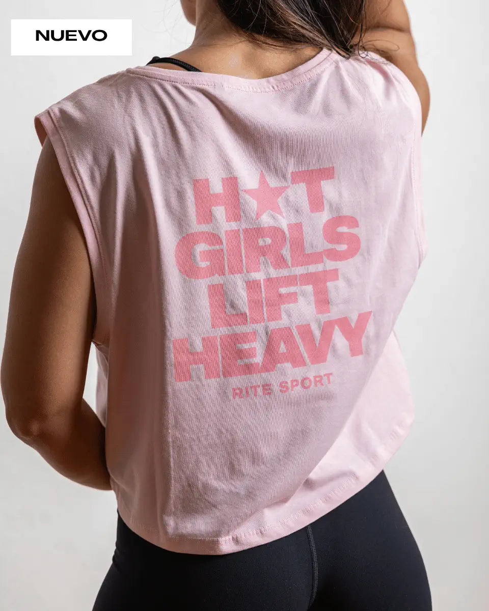 CAMISETA CHICA SIN MANGAS RITE GIRLS – ROSA