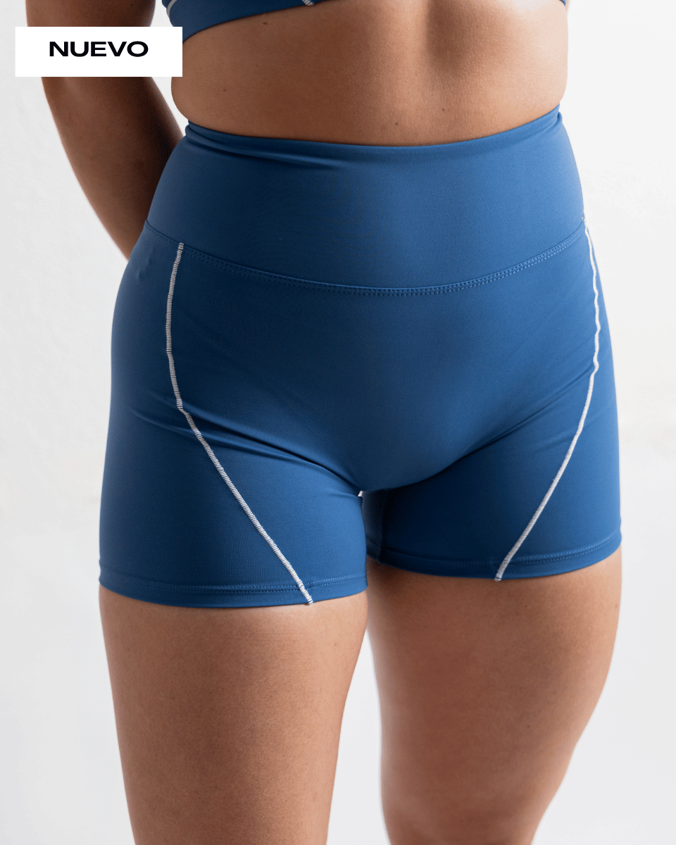 MALLAS CORTAS DEPORTIVAS COMPETE AZUL