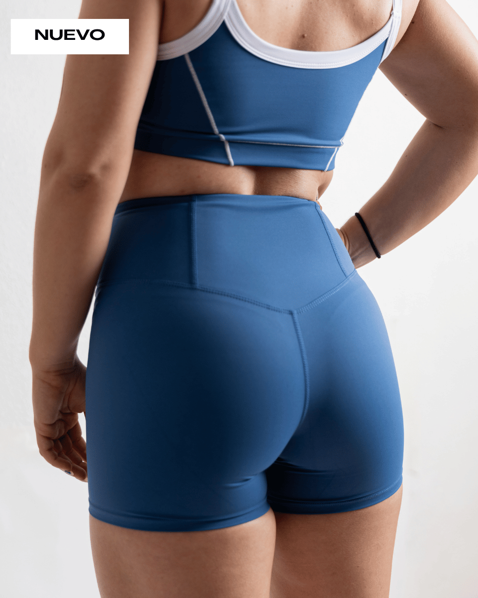 MALLAS CORTAS DEPORTIVAS COMPETE AZUL