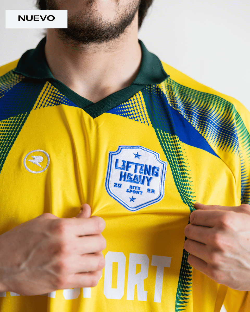 RITE CLUB AMARILLA - CAMISETA OVERSIZE RETRO FUTBOL
