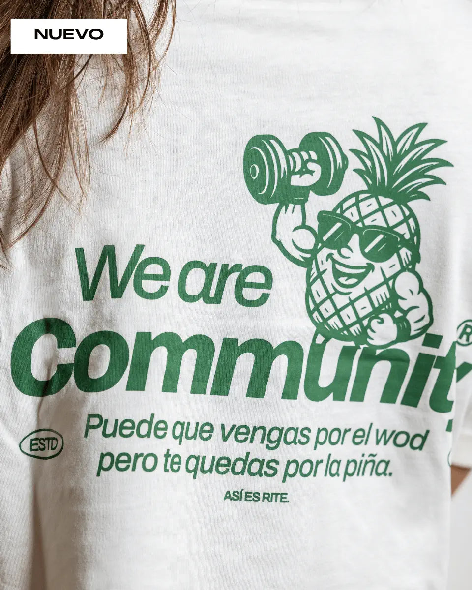 CAMISETA CROP TOP PIÑA – BLANCO ROTO