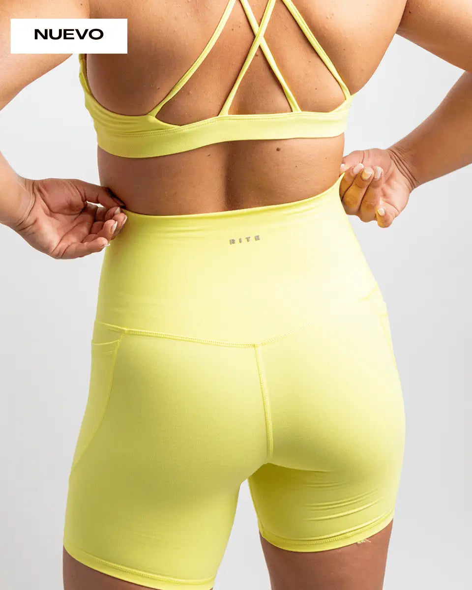 MALLAS CORTAS DEPORTIVAS RITE AMARILLAS
