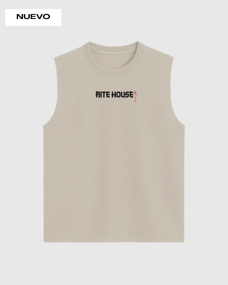 CAMISETA SIN MANGAS RITE HOUSE – CREMA