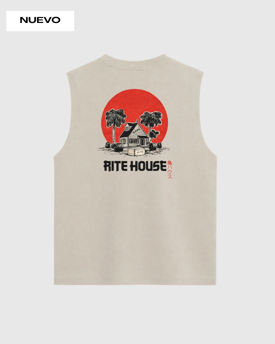 CAMISETA SIN MANGAS RITE HOUSE – CREMA