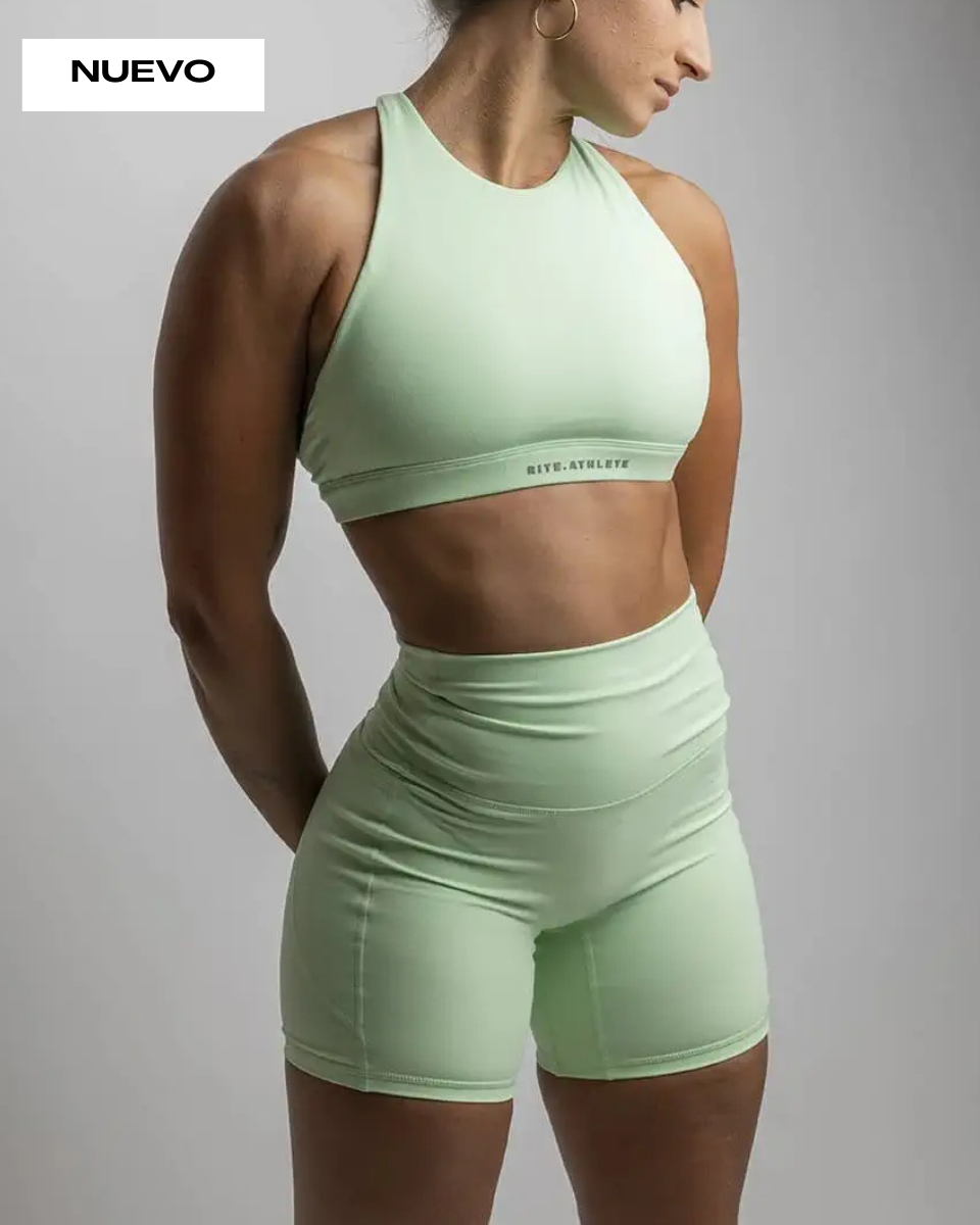MALLAS CORTAS DEPORTIVAS RITE VERDE MENTA