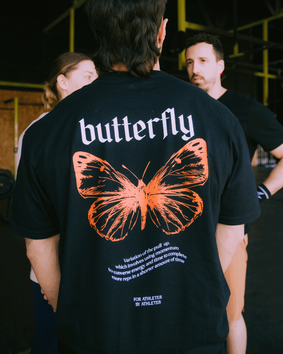 BUTTERFLY  - CAMISETA NEGRA UNISEX