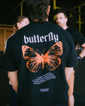 BUTTERFLY  - CAMISETA NEGRA UNISEX