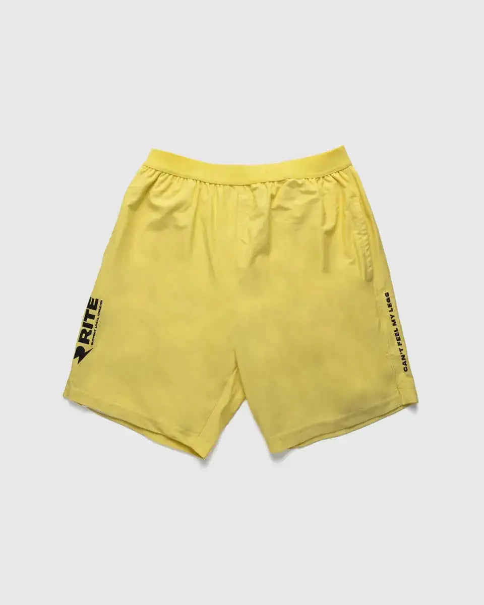 CAN'T FEEL MY LEGS - PANTALON AMARILLOS CON MALLAS