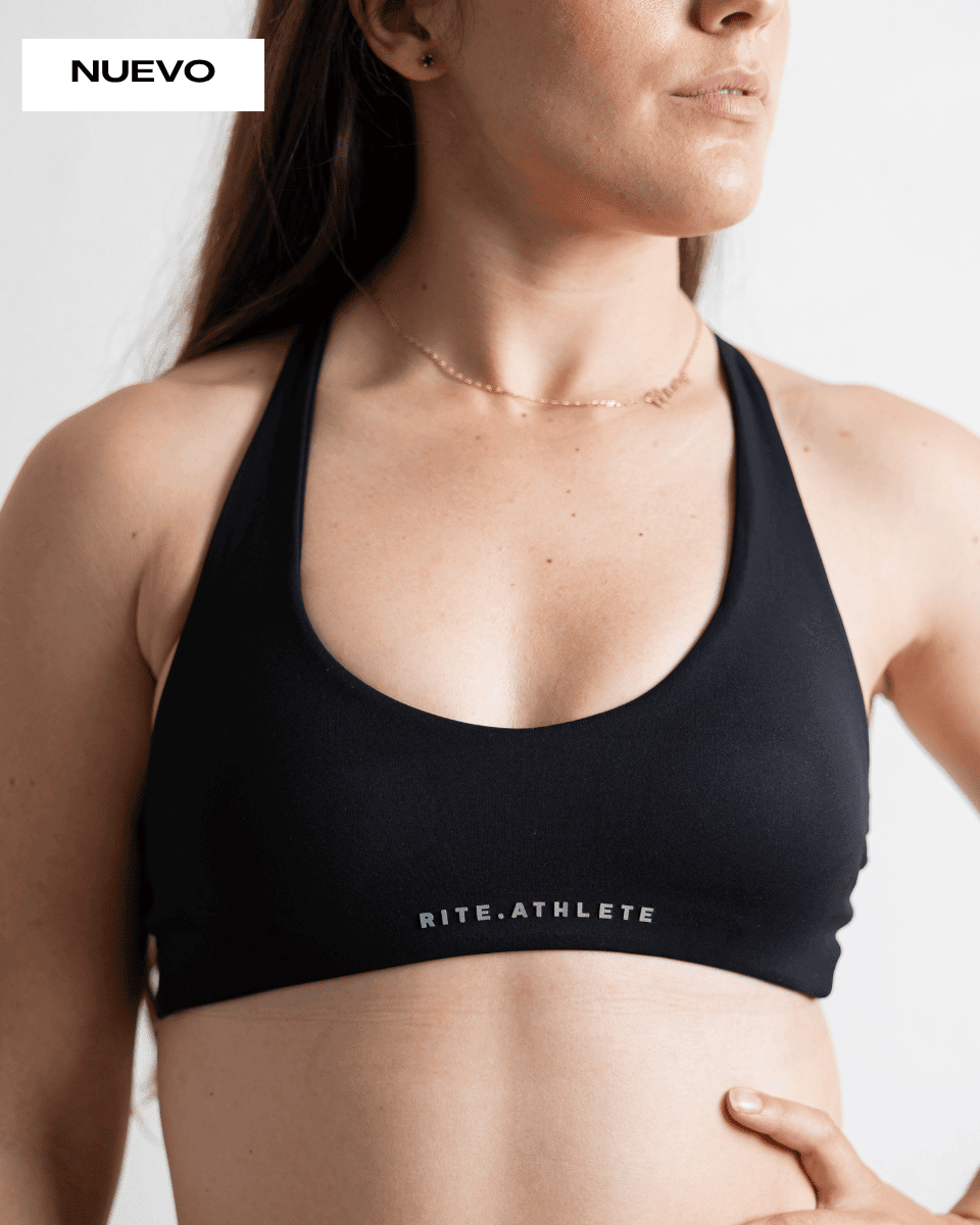 TOP DEPORTIVO NEGRO OSCURO CROSSTRAINING RITE - RITE GIRLS