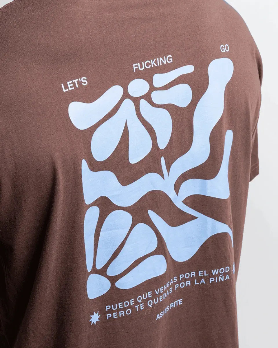PIÑA RITE - CAMISETA OVERSIZE MARRON