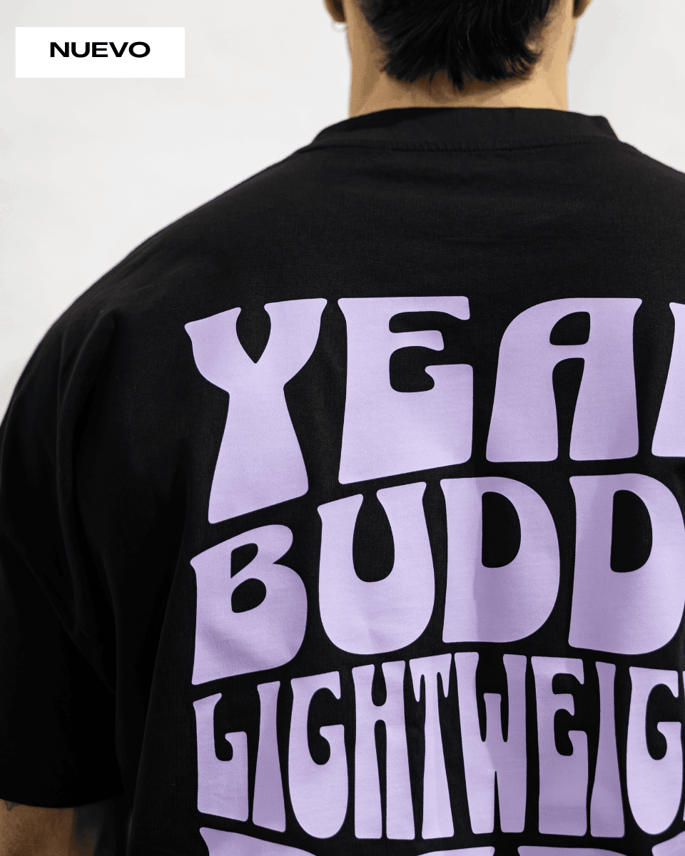 LIGHTWEIGHT BABY - CAMISETA OVERSIZE NEGRA
