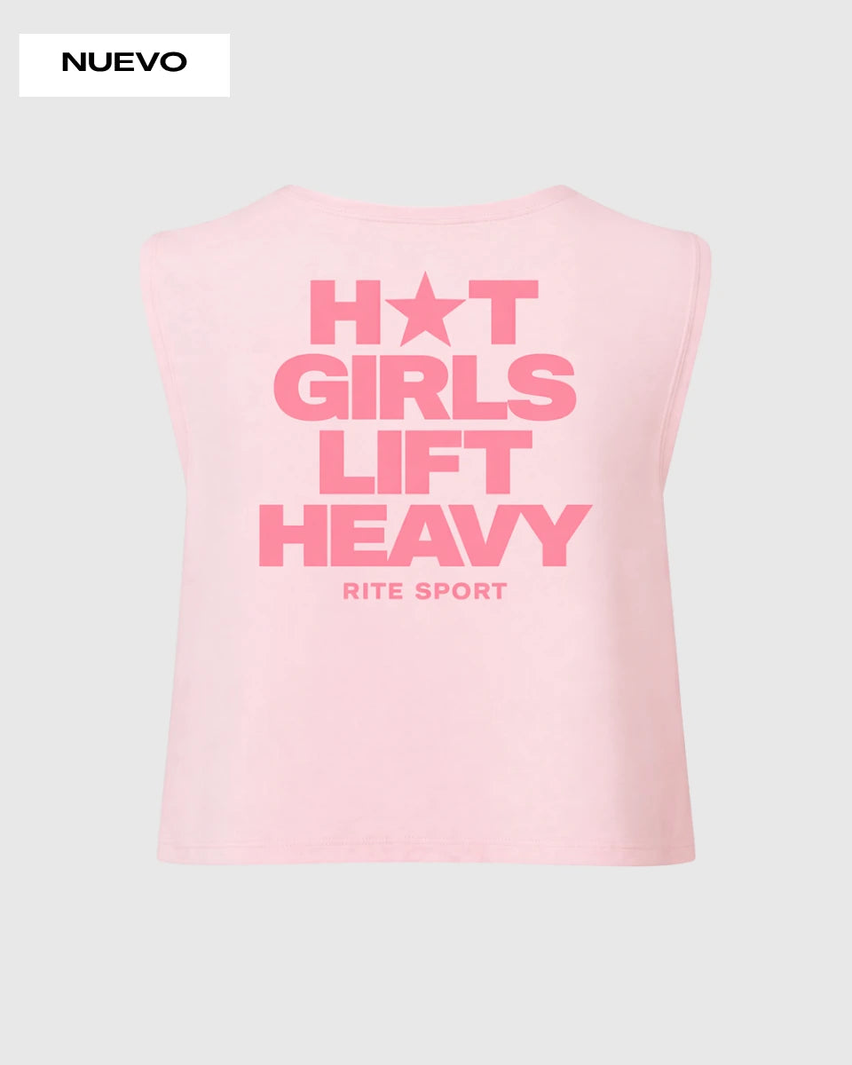 CAMISETA CHICA SIN MANGAS RITE GIRLS – ROSA