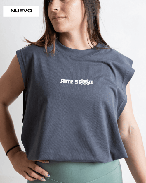 CAMISETA SIN MANGAS ONE PIECE – GRIS OSCURO