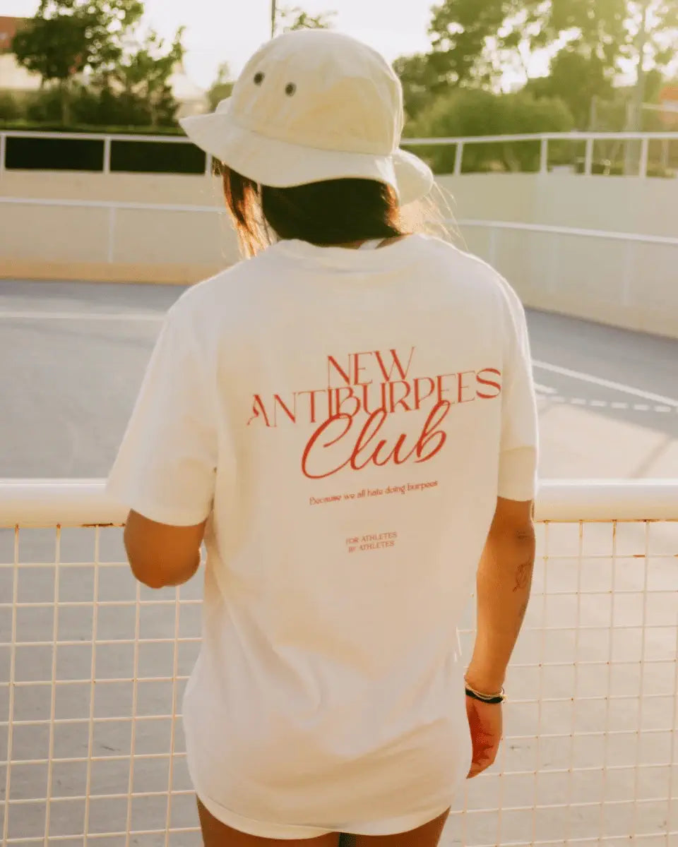 CLUB ANTI-BURPEES - CAMISETA BLANCA UNISEX