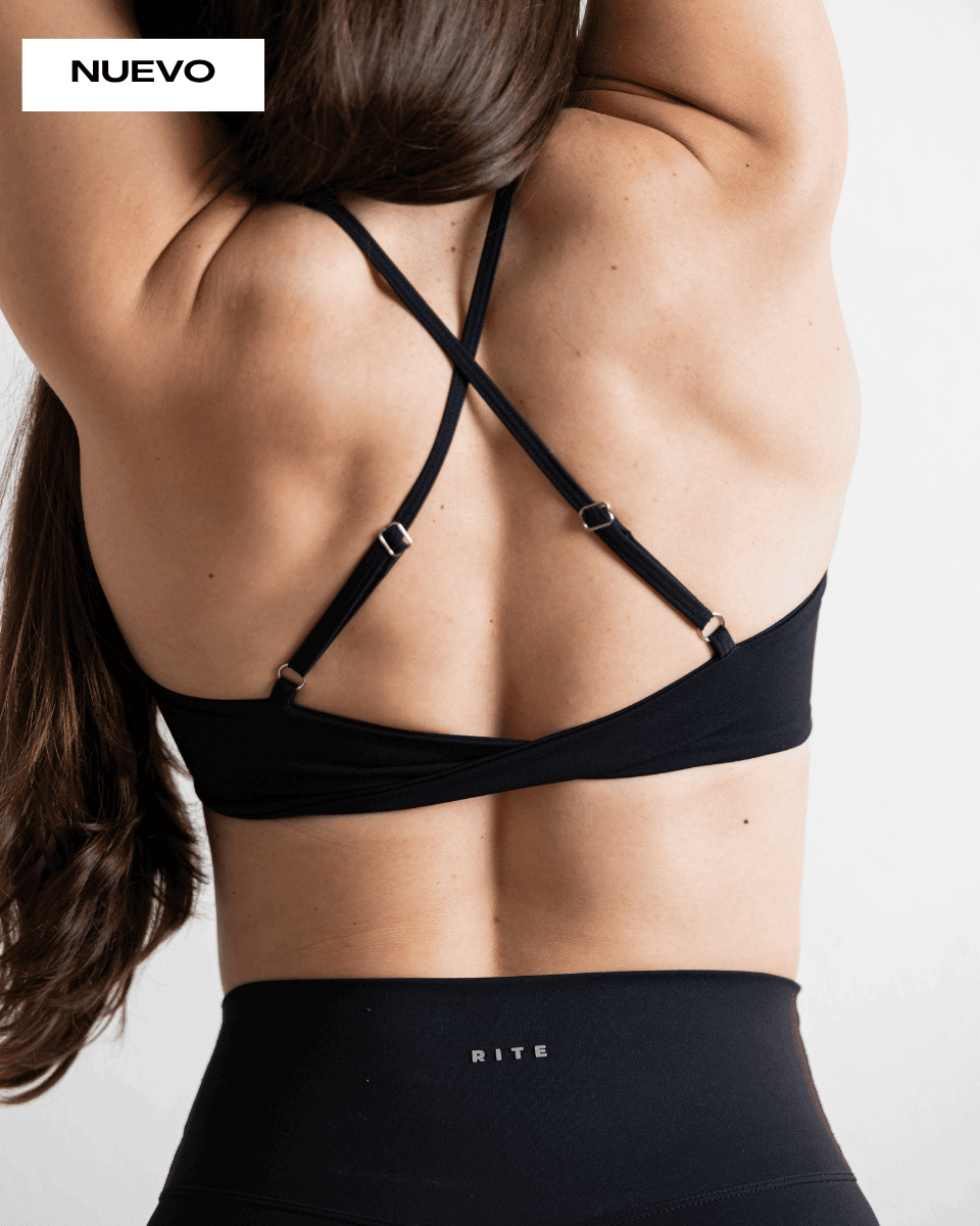 TOP DEPORTIVO NEGRO OSCURO CROSSTRAINING RITE - RITE GIRLS