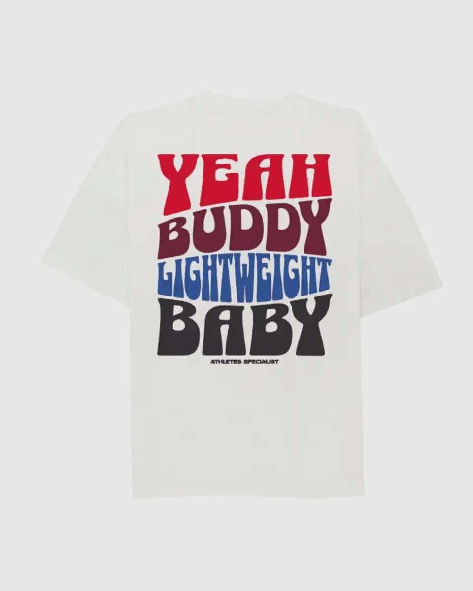LIGHTWEIGHT BABY - CAMISETA OVERSIZE BLANCO ROTO