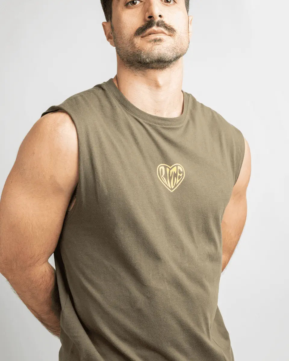 LOVE RITE - CAMISETA VERDE OLIVA UNISEX