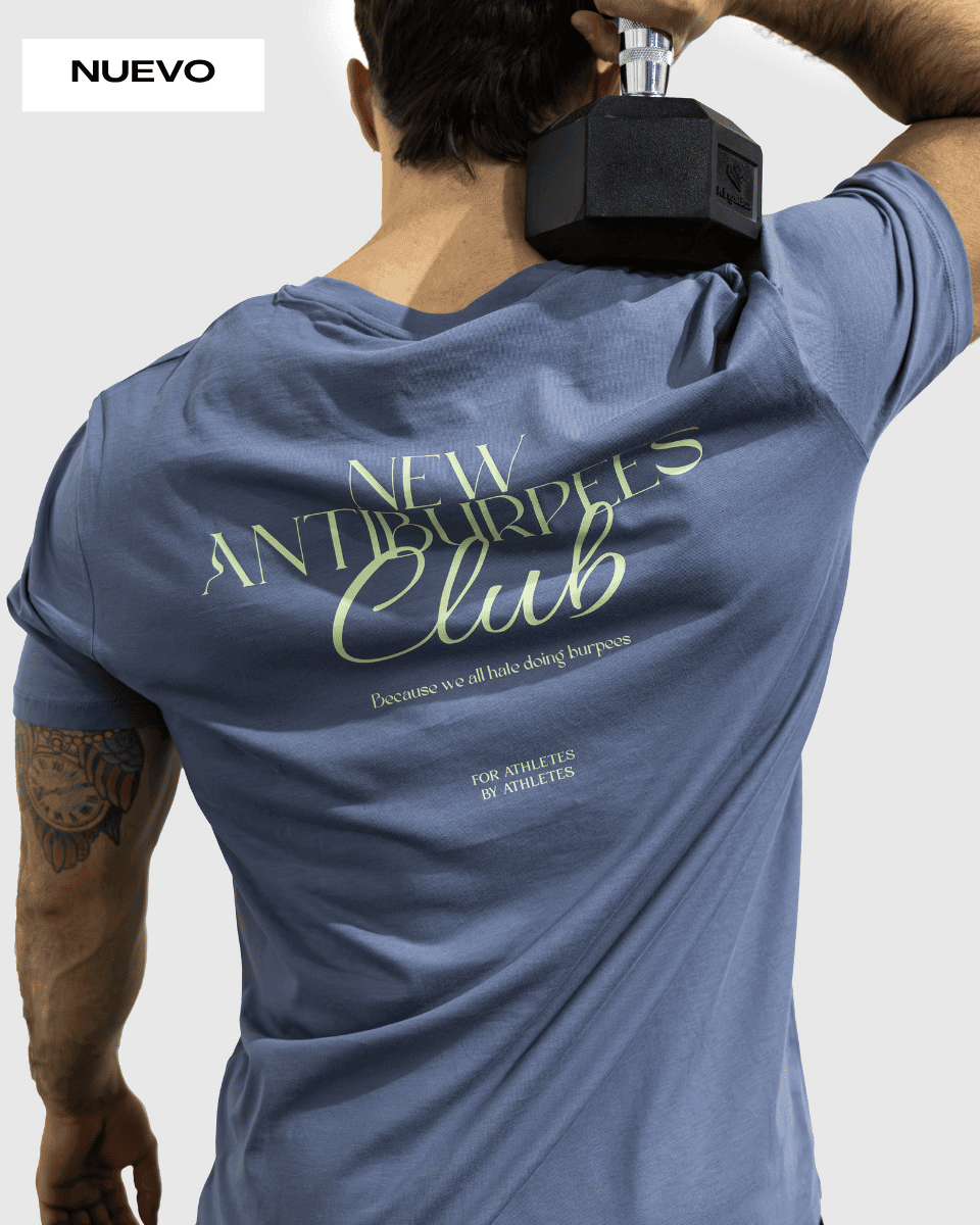 CLUB ANTI-BURPEES - CAMISETA GRIS UNISEX
