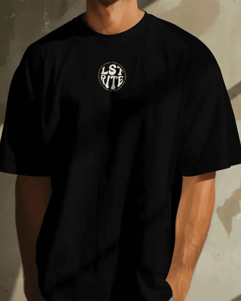 UNO DI NOI – CAMISETA NEGRA OSCURA LST x RITE