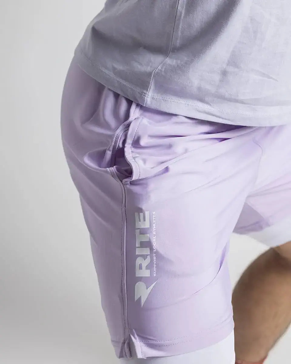 CAN'T FEEL MY LEGS - PANTALON LILAS CON MALLAS