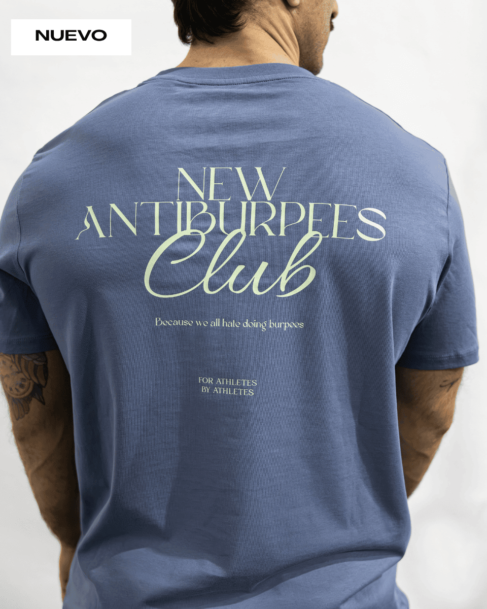 CLUB ANTI-BURPEES - CAMISETA GRIS UNISEX