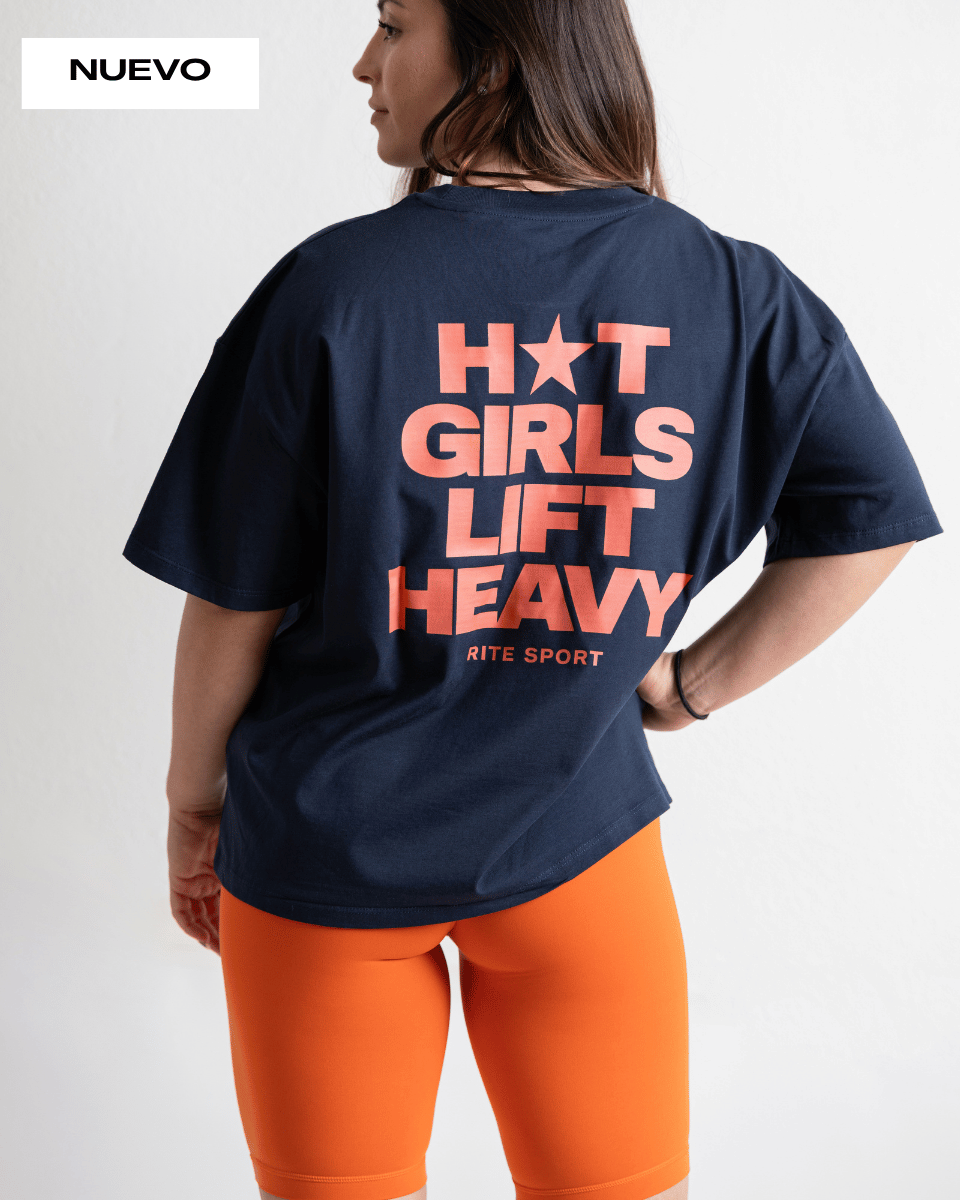 CAMISETA CHICA OVERSIZE RITE GIRLS – AZUL MARINO