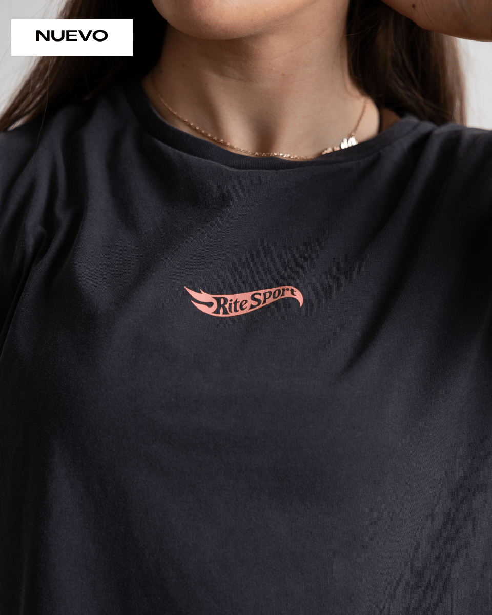 CAMISETA CHICA SIN MANGAS RITE GIRLS – NEGRO VINTAGE