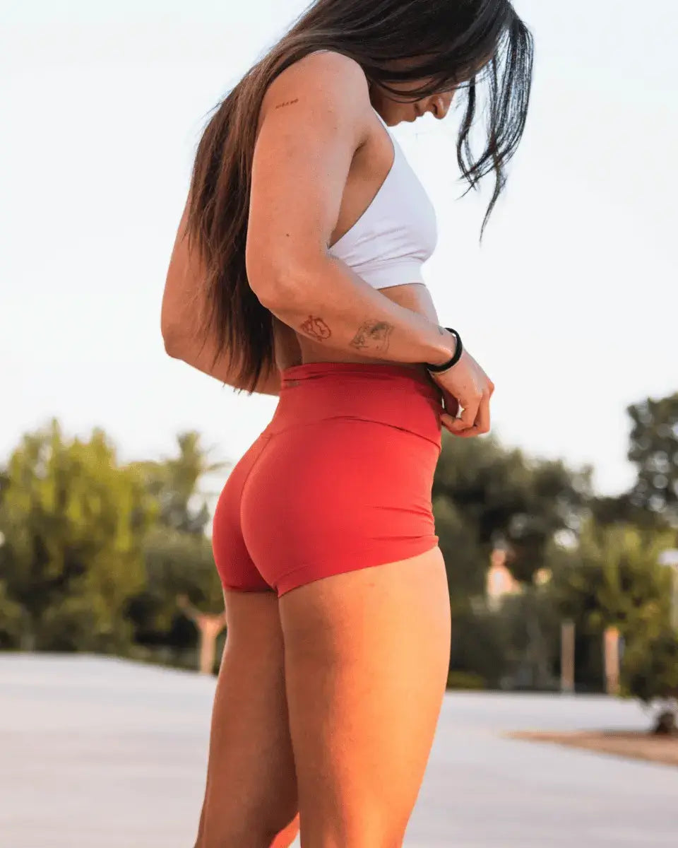 MALLAS CORTAS DEPORTIVAS ROJAS RITE