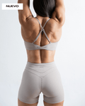TOP DEPORTIVO MARRON CLARO CROSSTRAINING RITE - RITE GIRLS