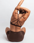 MALLAS CORTAS DEPORTIVAS RITE MARRON