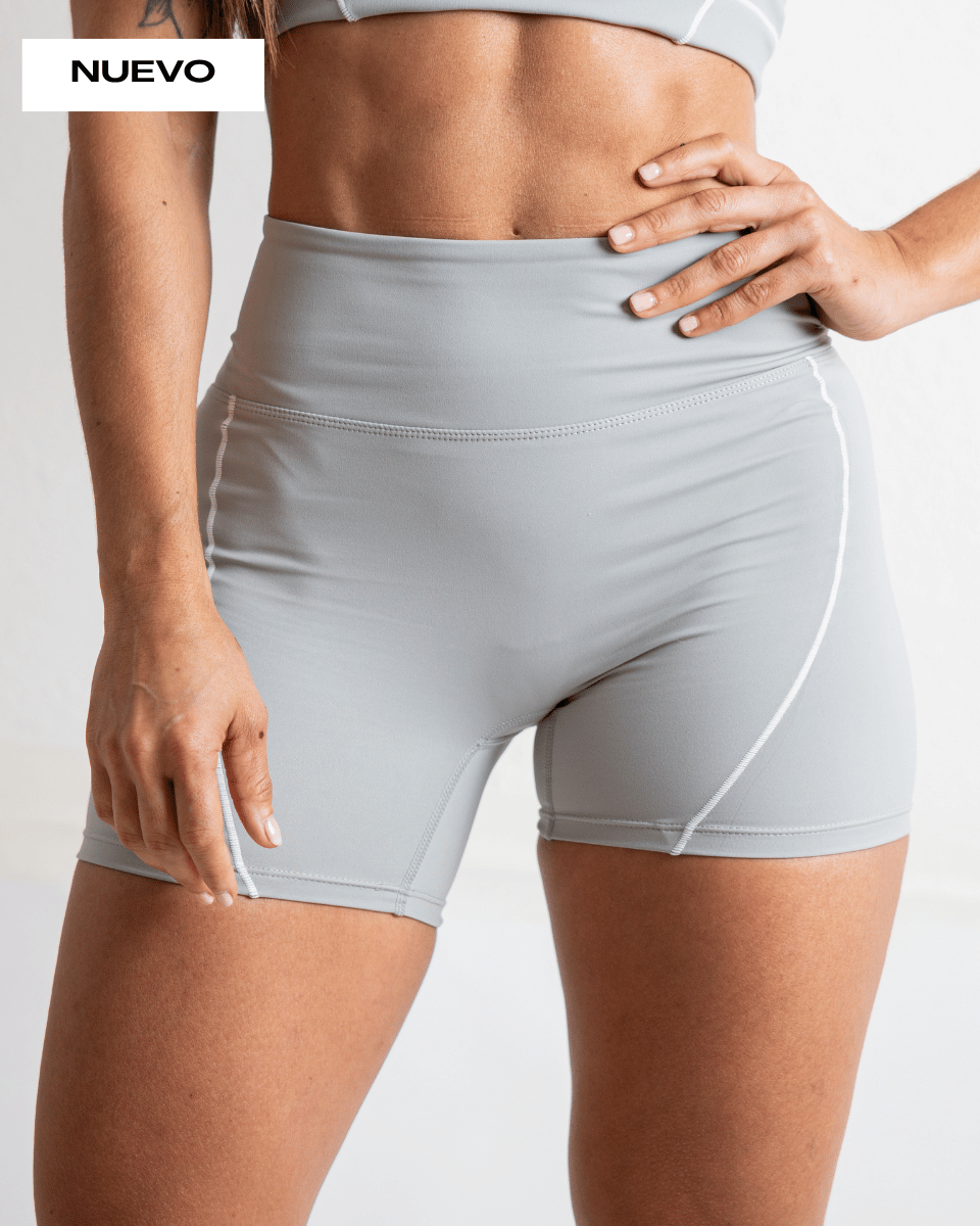 MALLAS CORTAS DEPORTIVAS COMPETE GRIS