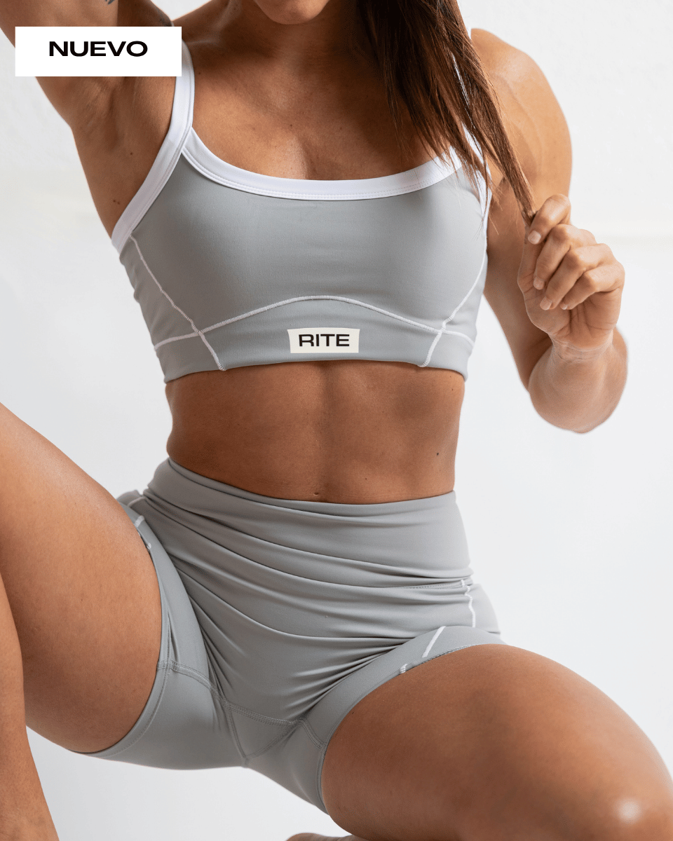 MALLAS CORTAS DEPORTIVAS COMPETE GRIS