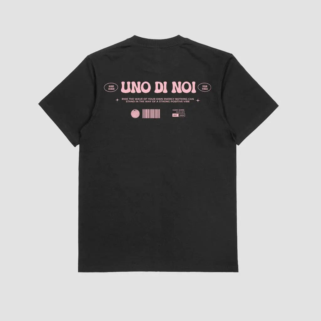 UNO DI NOI – CAMISETA NEGRA OSCURA LST x RITE