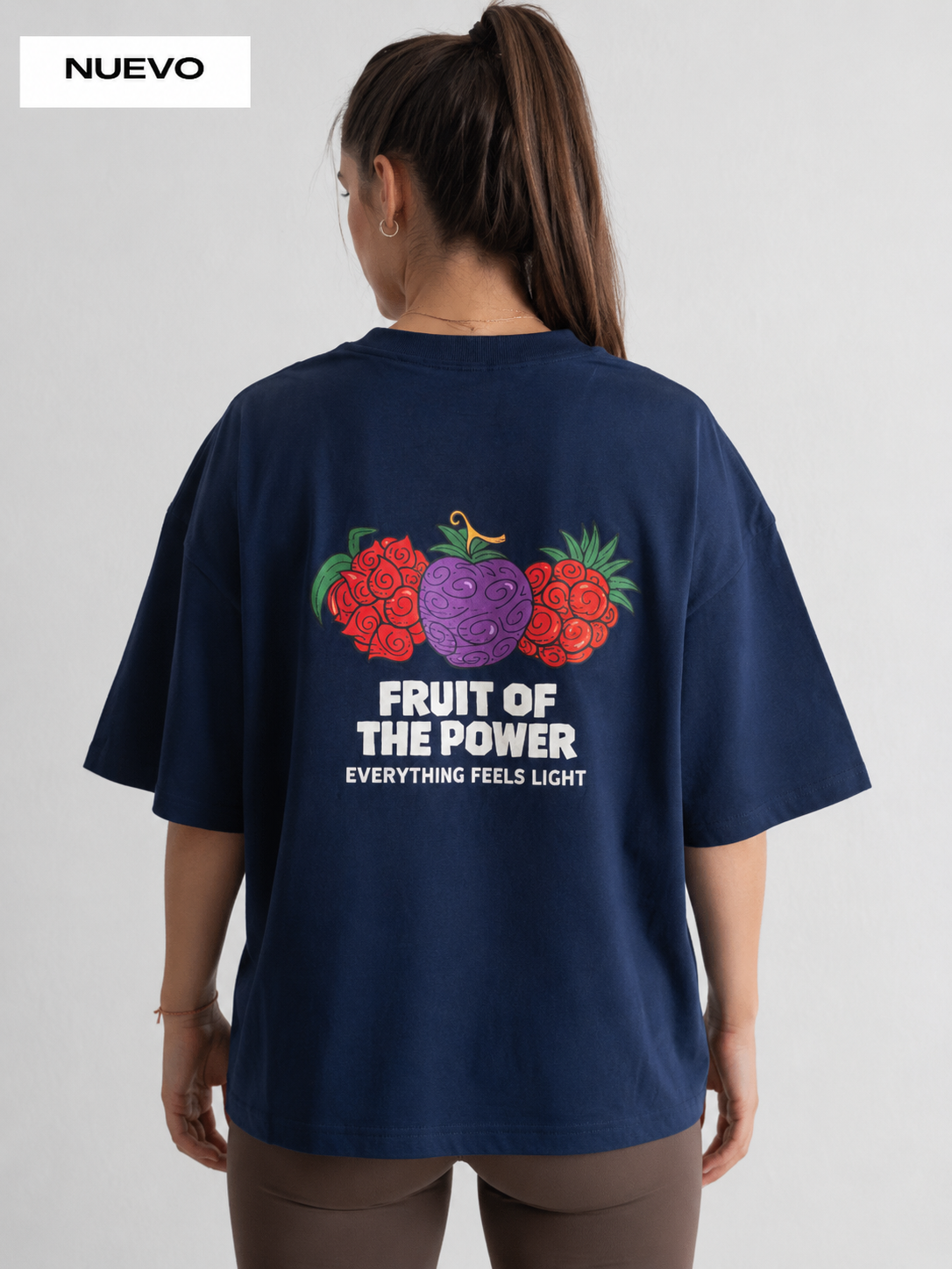 CAMISETA OVERSIZE ONE PIECE – AZUL MARINO