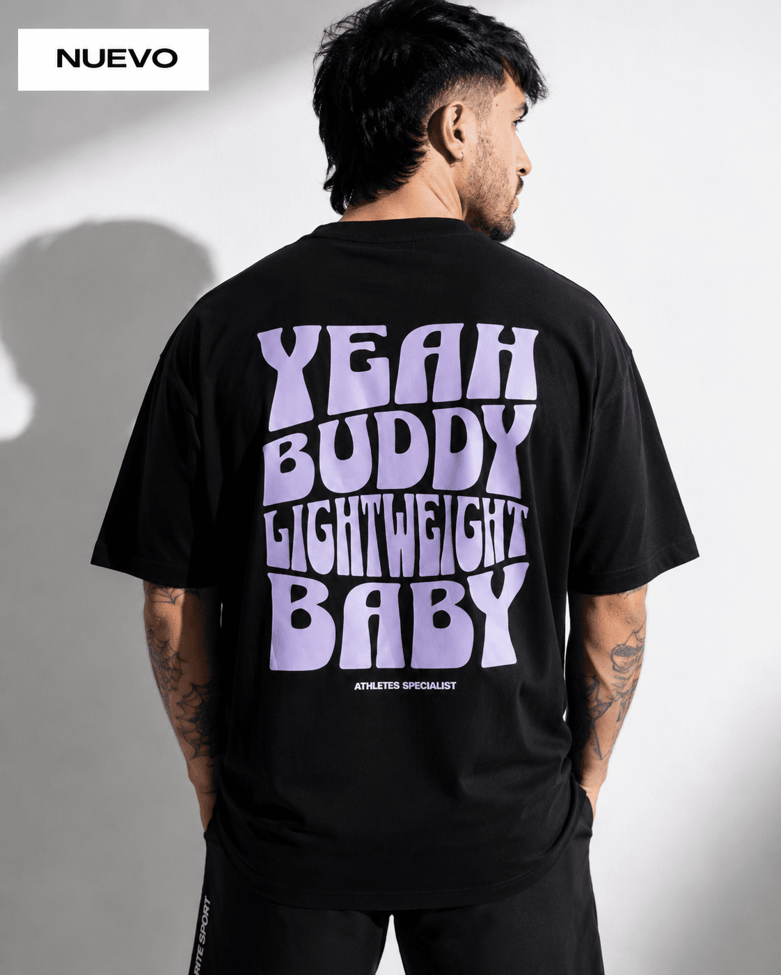 LIGHTWEIGHT BABY - CAMISETA OVERSIZE NEGRA