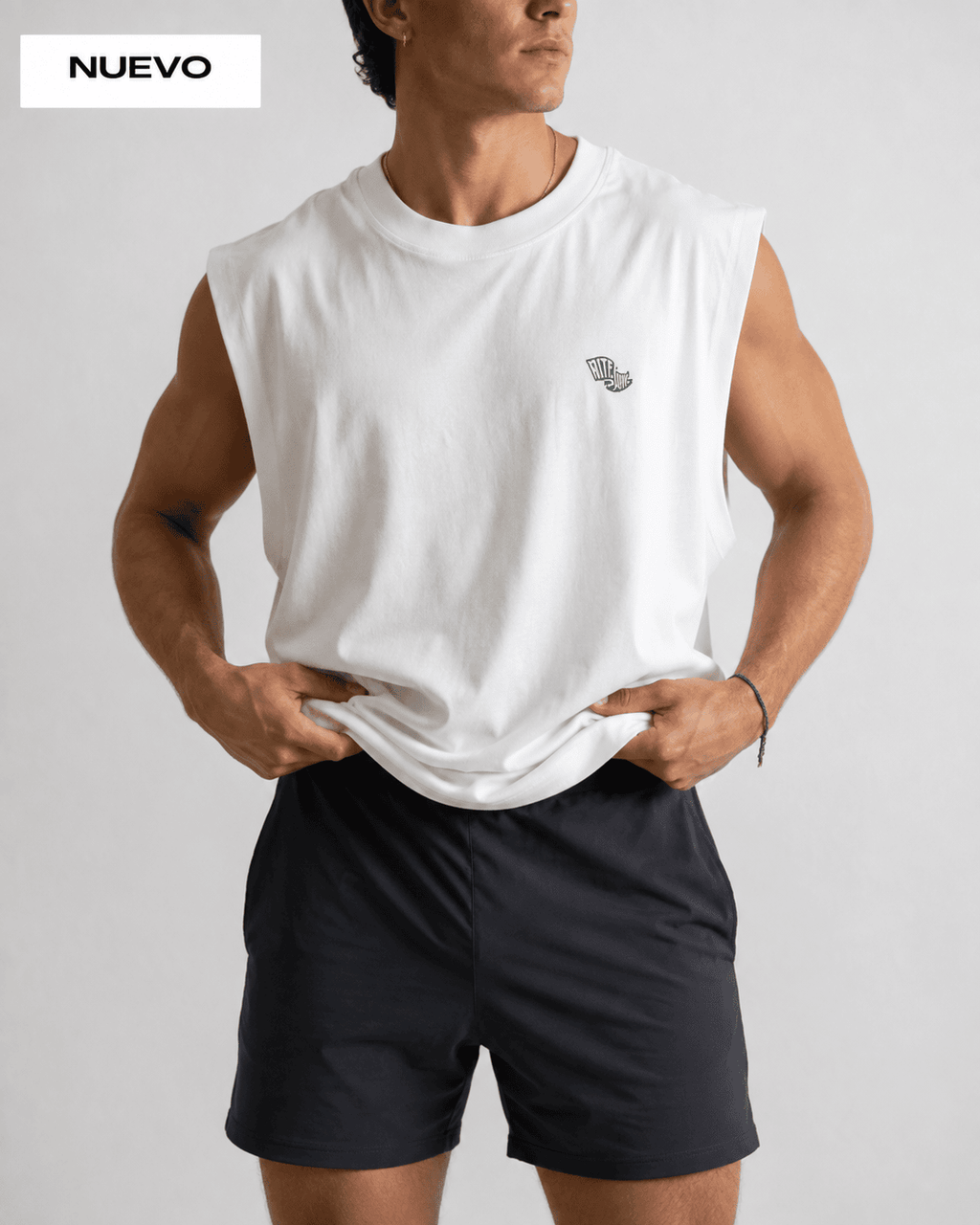 CAMISETA SIN MANGAS PIÑA – BLANCO ROTO