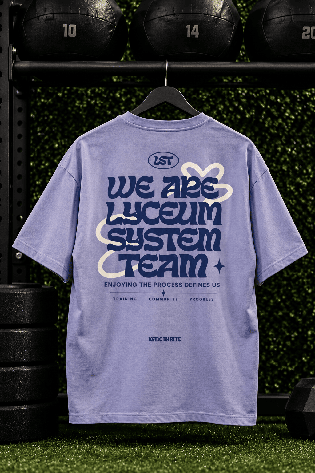 LYCEUM LILAC - CAMISETA OVERSIZE UNISEX