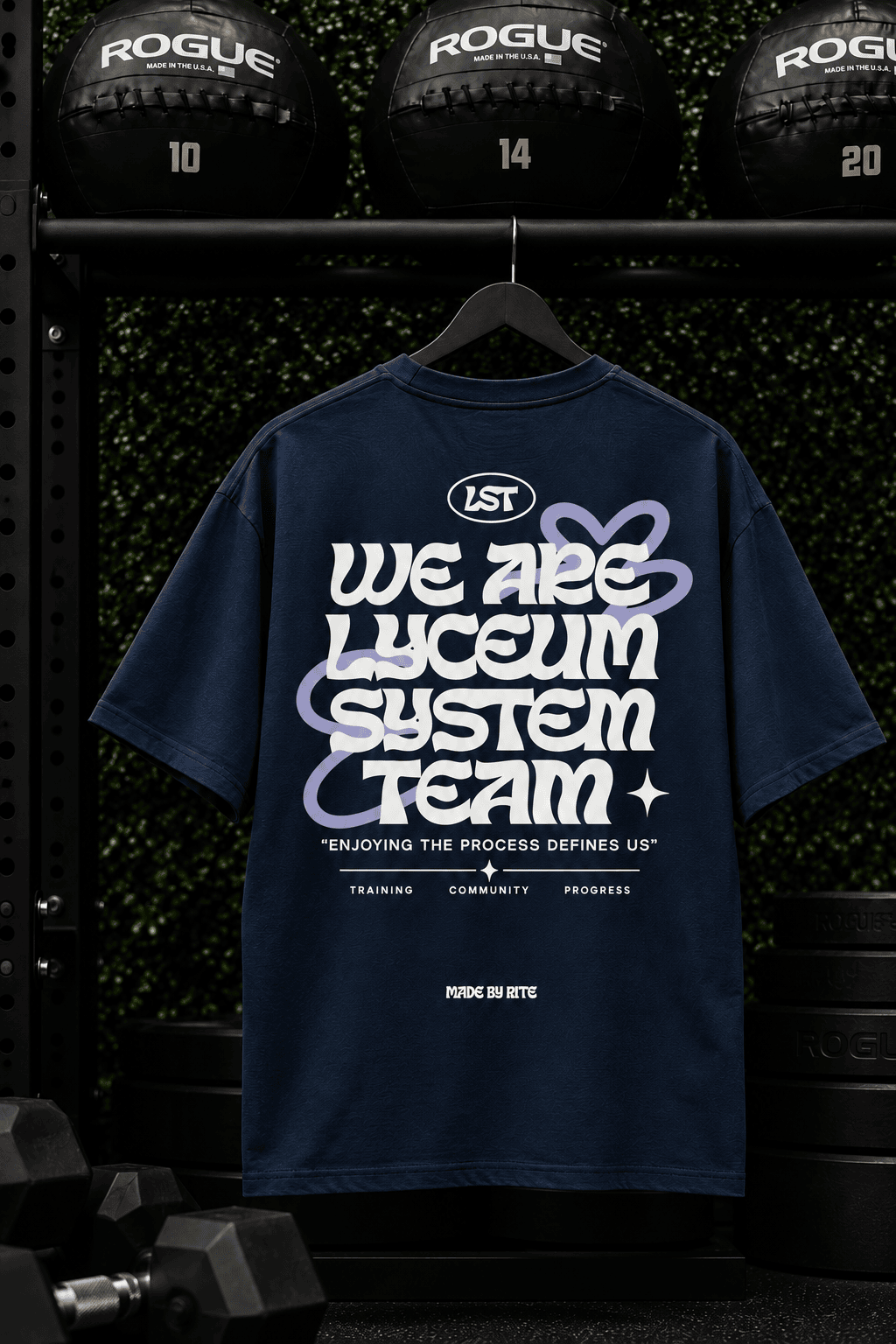 LYCEUM MIDNIGHT BLUE - CAMISETA OVERSIZE UNISEX