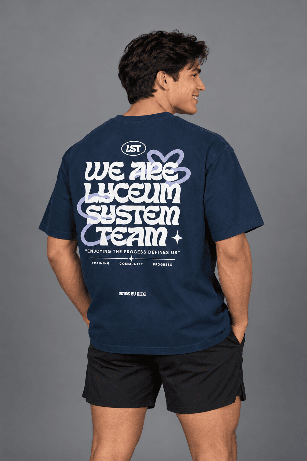 LYCEUM MIDNIGHT BLUE - CAMISETA OVERSIZE UNISEX