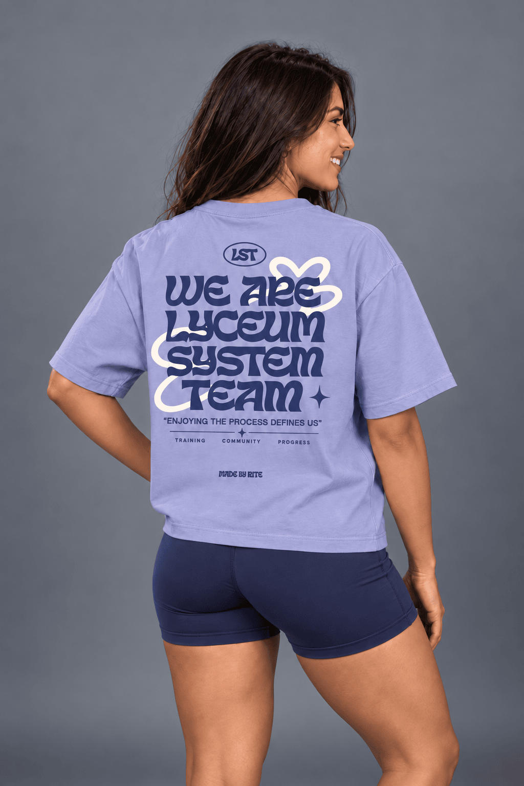 LYCEUM LILAC - CAMISETA OVERSIZE UNISEX