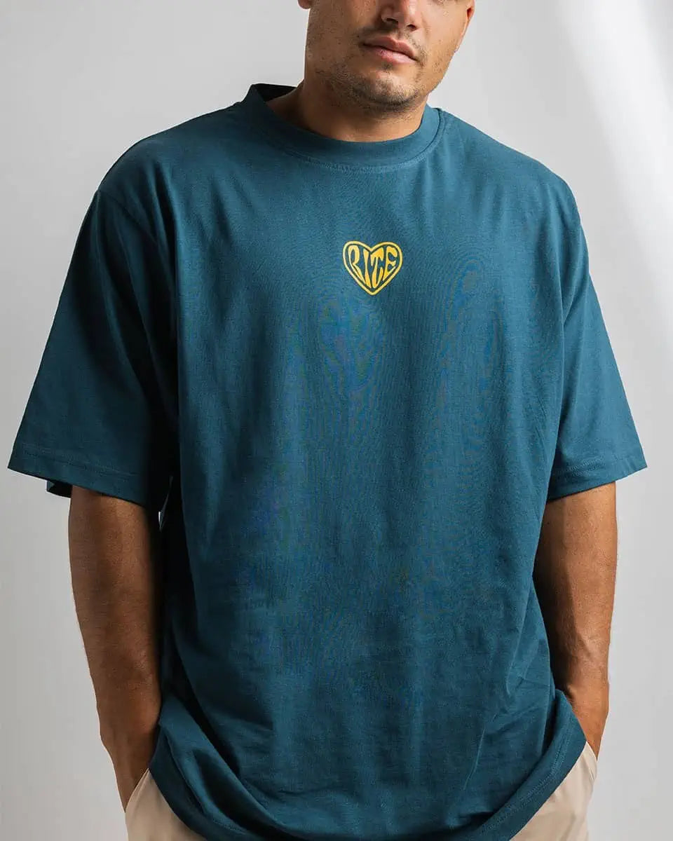 LOVE RITE - CAMISETA OVERSIZE VERDE