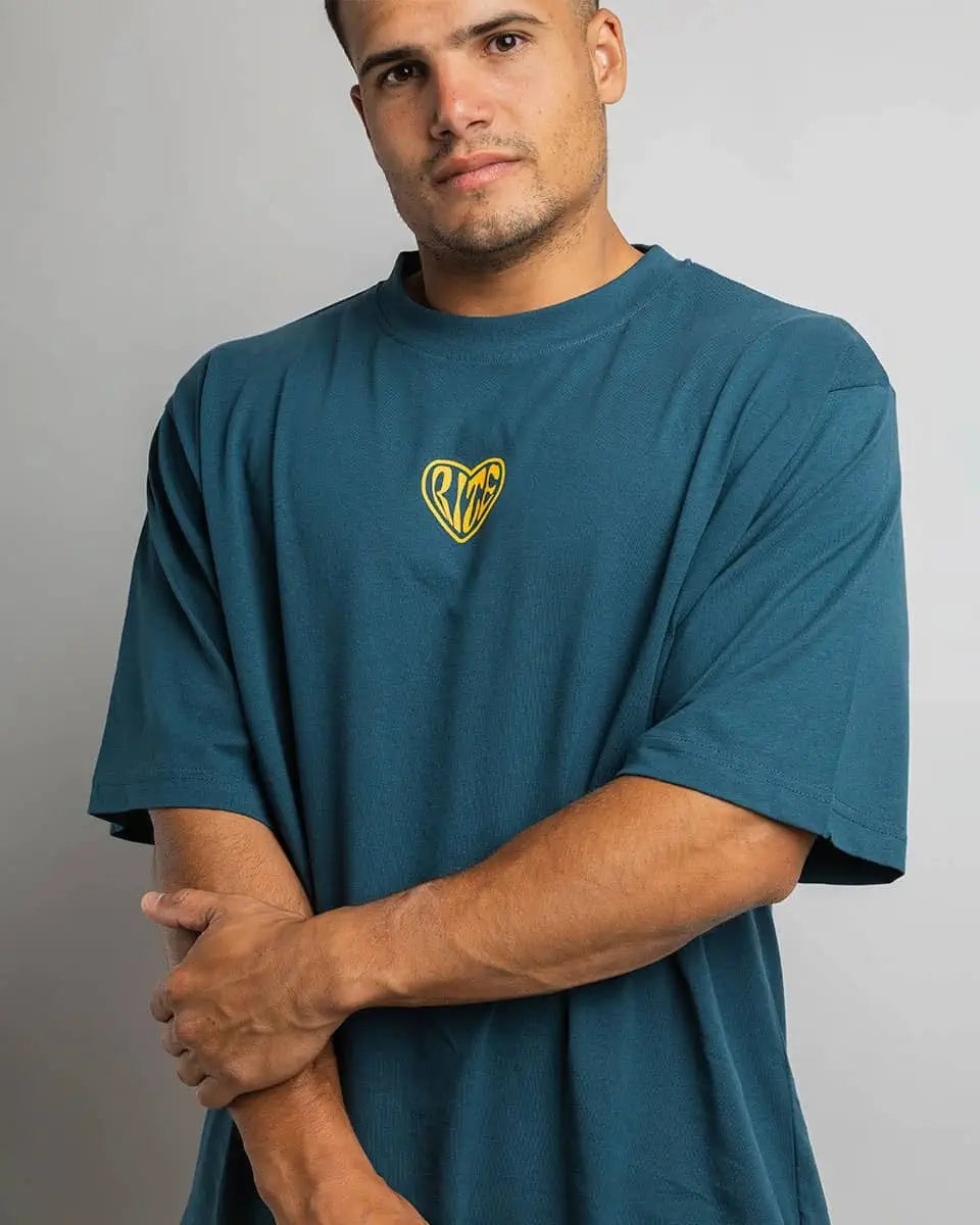 LOVE RITE - CAMISETA OVERSIZE VERDE