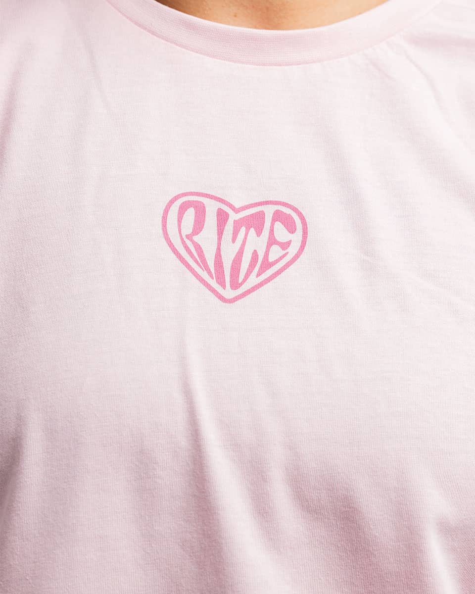 LOVE RITE - CAMISETA CROP TOP ROSA