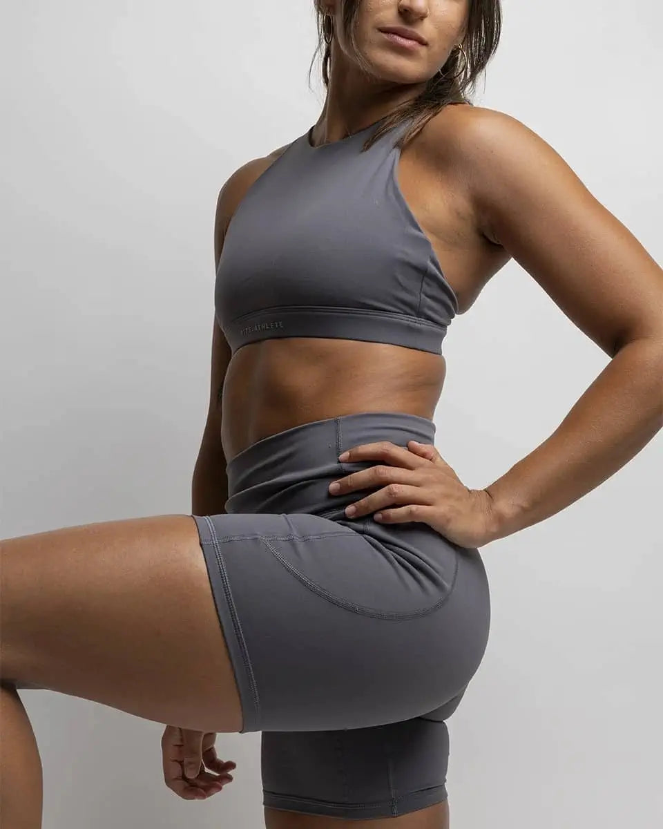 MALLAS CORTAS DEPORTIVAS RITE GRISES
