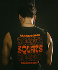 MAKE SOME SQUATS - CAMISETA NEGRA UNISEX