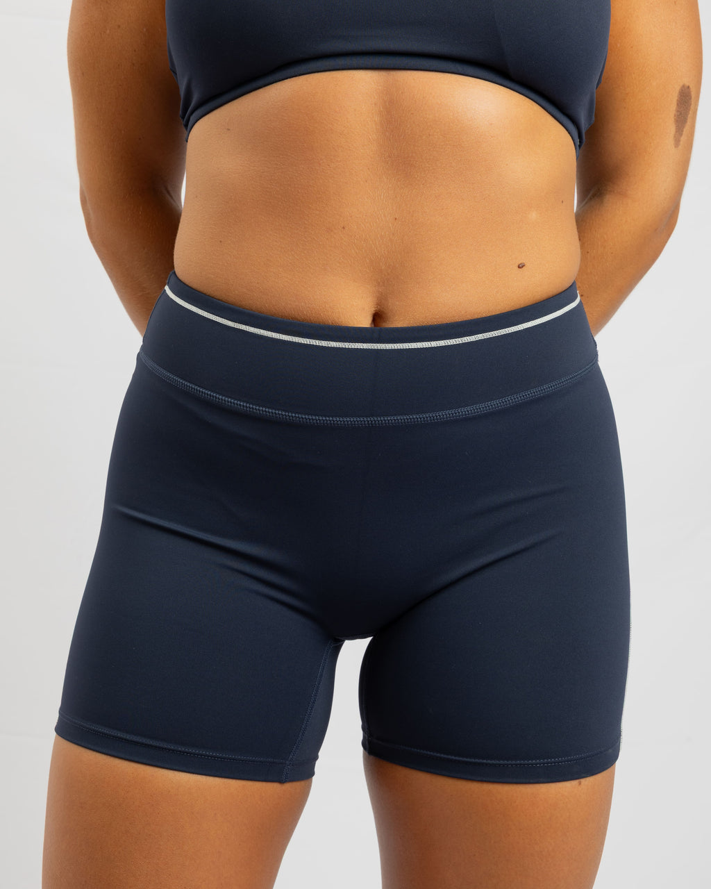 MALLAS CORTAS DEPORTIVAS POWER RITE AZUL MARINO