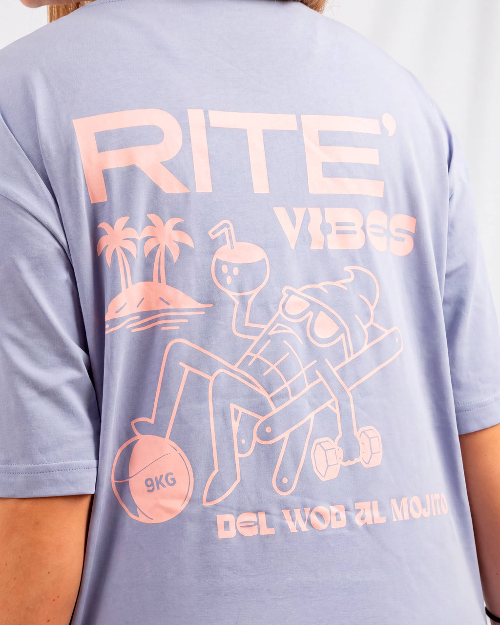 CAMISETA UNISEX OVERSIZE RITE VIBES – LILA