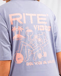 CAMISETA UNISEX OVERSIZE RITE VIBES – LILA