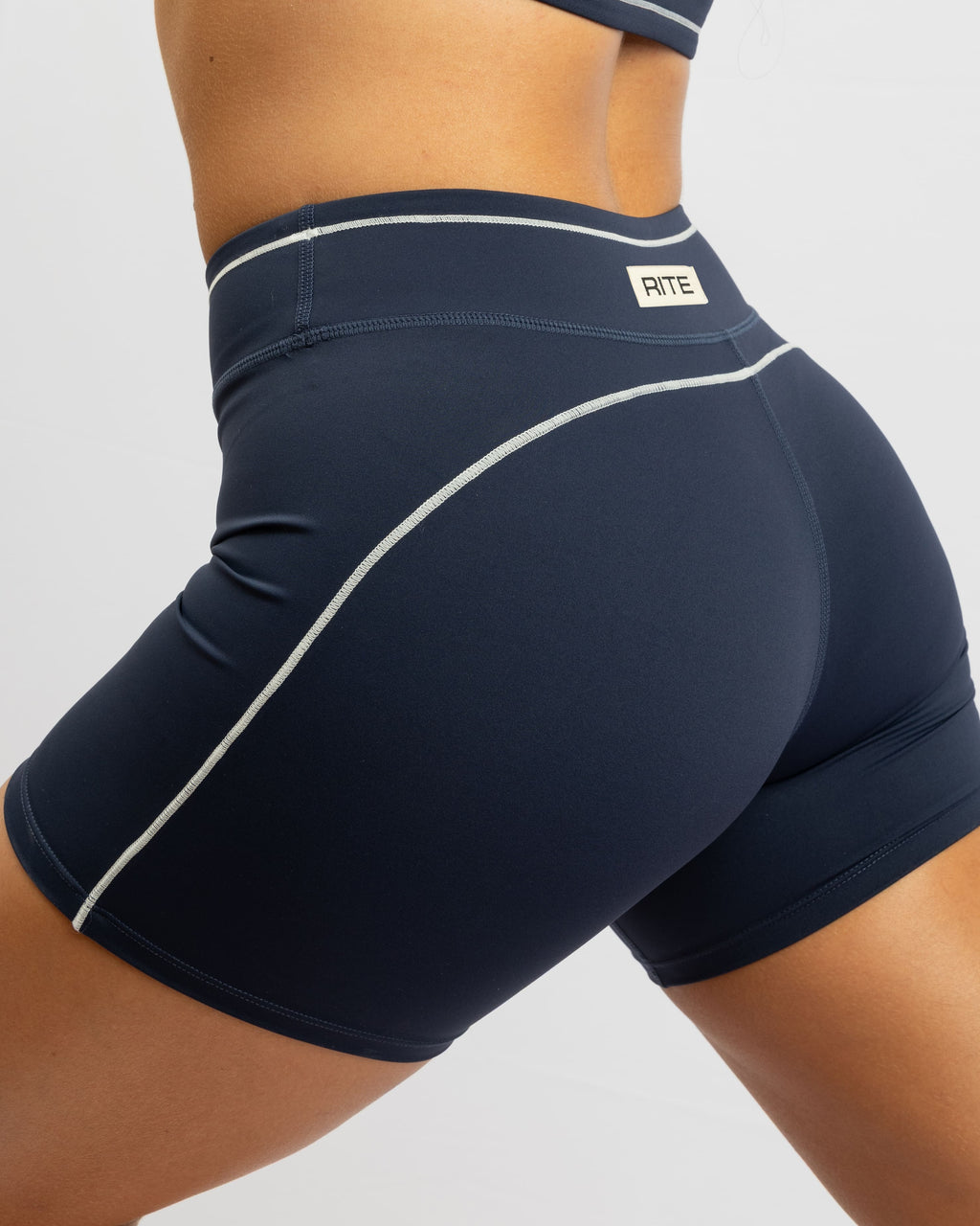 MALLAS CORTAS DEPORTIVAS POWER RITE AZUL MARINO