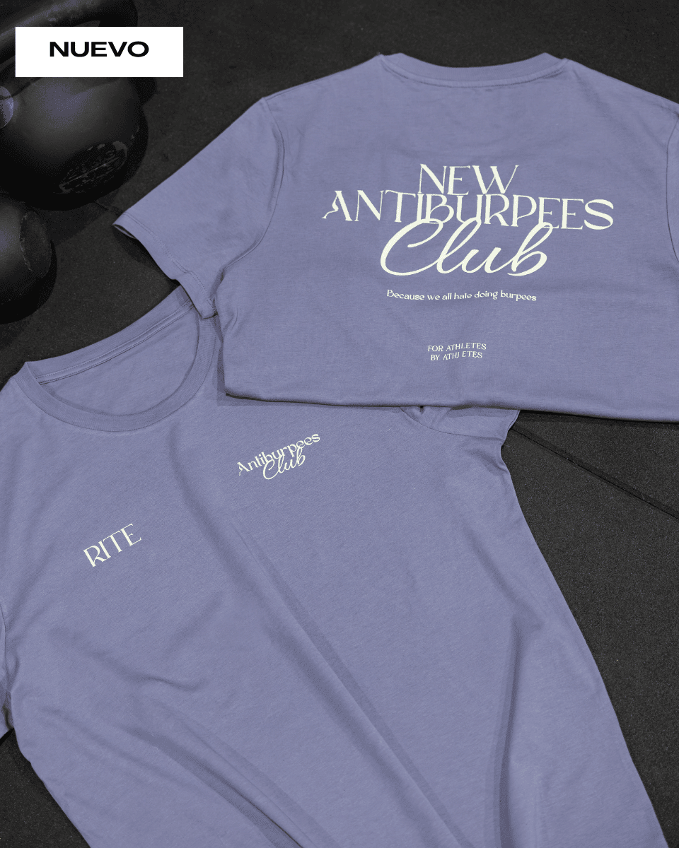 CLUB ANTI-BURPEES - CAMISETA GRIS UNISEX